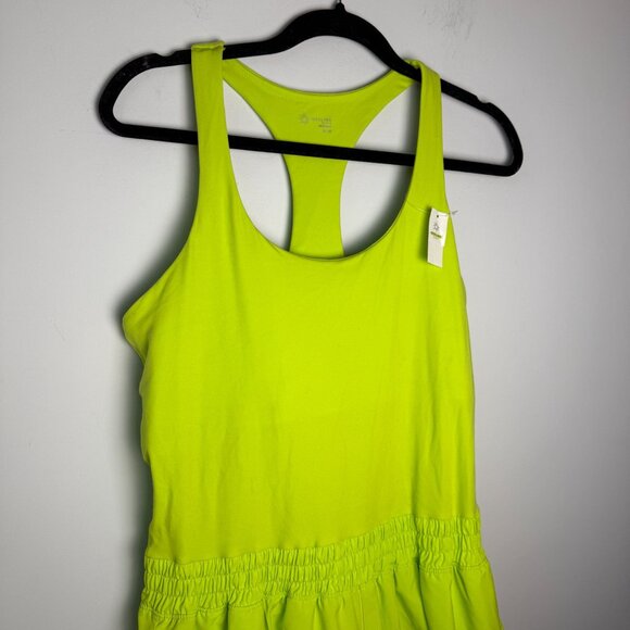 Aerie Offline Hot Stuff Romper NWT Neon Lime Green Size XL Tennis Pickleball - Picture 7 of 10
